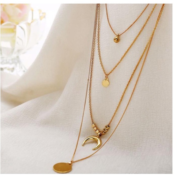 🎄25% OFF BUNDLES🎁Gold multilayer boho necklace - Picture 5 of 8